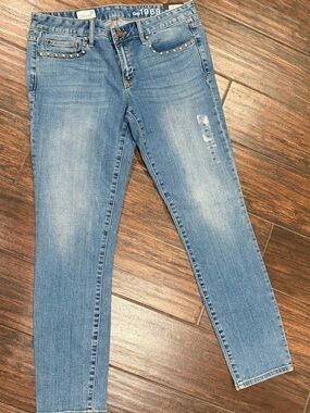 GAP Light Blue Skinny Jeans with Subtle Fade